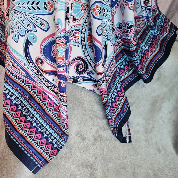 Ruby Rd. Cinched Sleeveless Paisley Dress - Picture 8 of 12